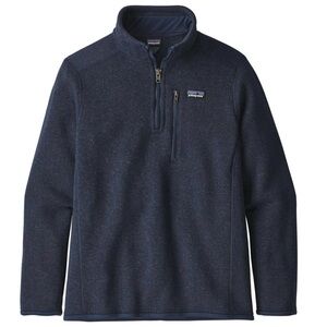 Patagonia Kids Better Sweater 1/4 zip fleece Blue Size Medium